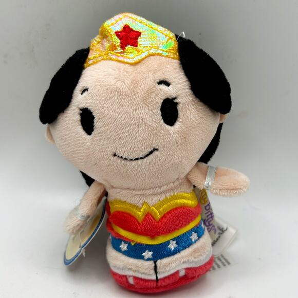 Hallmark DC Comics Itty Bittys WONDER WOMAN Set of 3 Beanie Plush Dolls NWT - Picture 2 of 9
